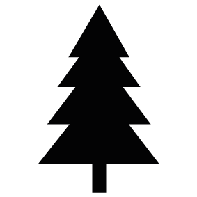 283x283 Pine Silhouette Silhouette Of Pine