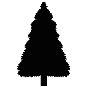 283x283 Christmas Tree Silhouettes Silhouettes Of Christmas Tree Free