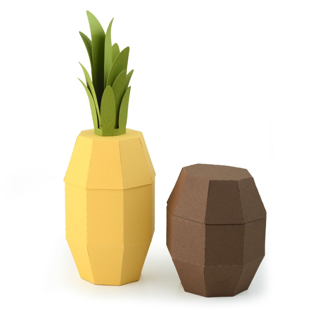 1000x1000 Pineapple And Coconut Box Tutorial For Silhouette Boxes Amp Bags