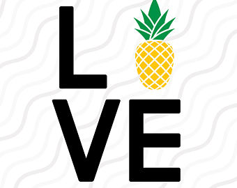 340x270 Pineapple Svg, Dxf, Eps, Vinyl Cut Files, For Use With Silhouette