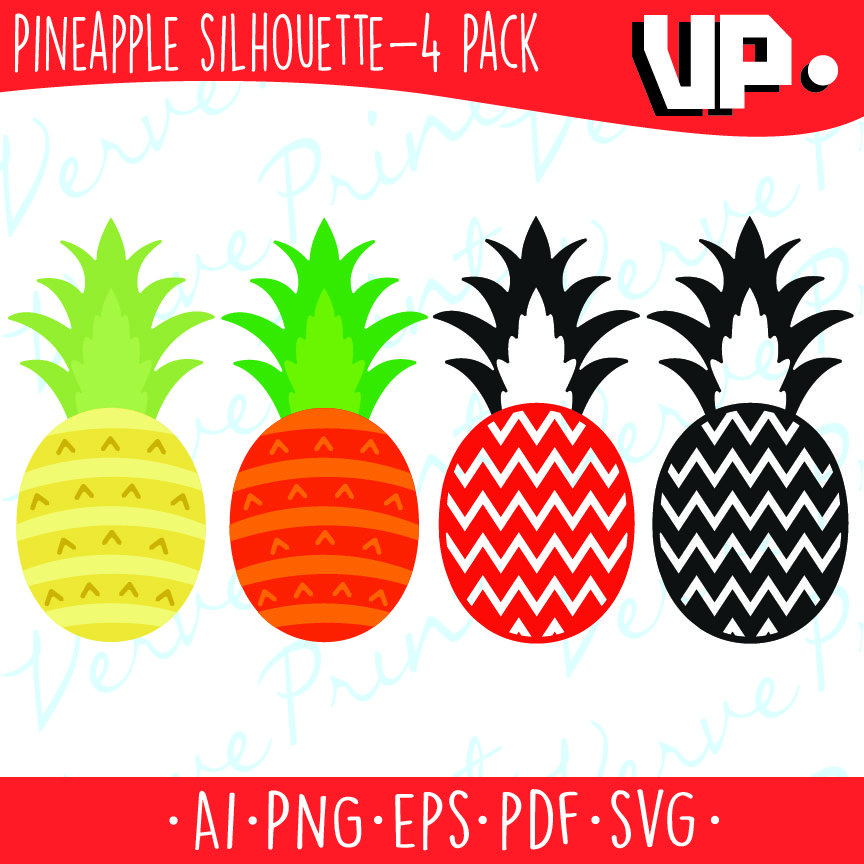 Pineapple Silhouette Clipart at GetDrawings | Free download