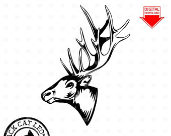 340x270 Elk Clipart Etsy