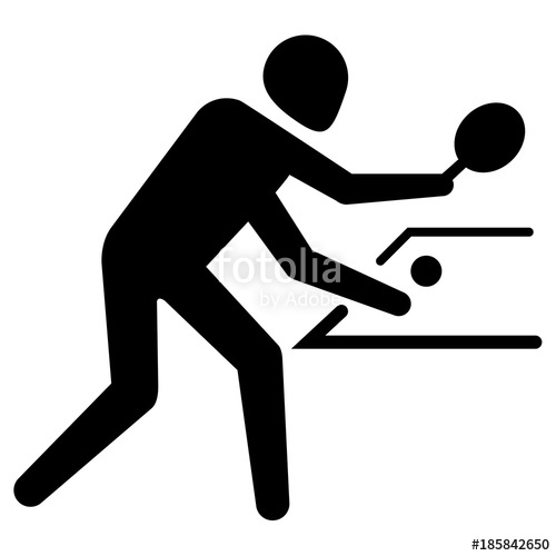 500x500 Illustration Depicts Pictogram Of Sport Table Tennis, Game Of Ping