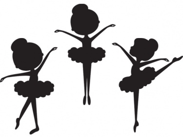 375x281 Little Ballerina Silhouette Clipart