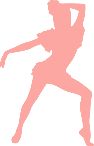 323x500 Pink Dancing Girl Public Domain Vectors