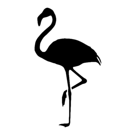 270x270 Flamingo Silhouette Stencil Free Stencil Gallery