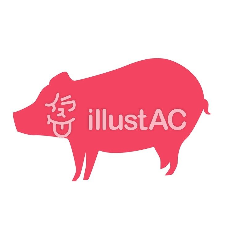 750x750 Free Cliparts Silhouette, Pig, Illust039