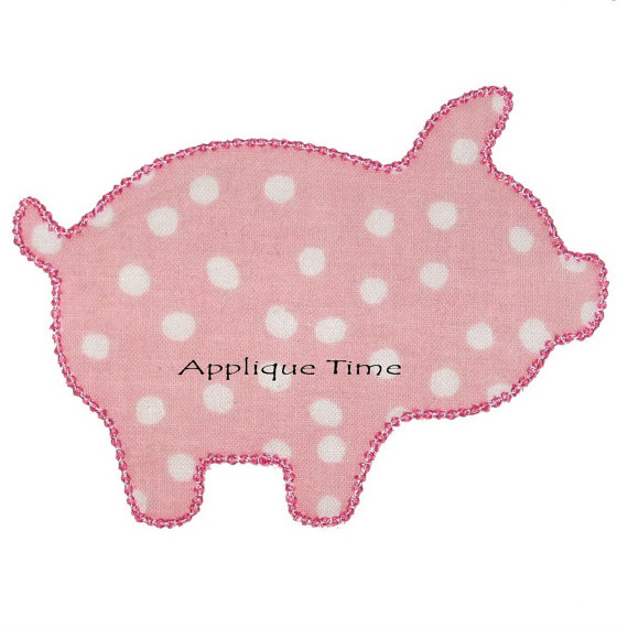 570x570 Instant Download Pig Silhouette Machine Embroidery Applique