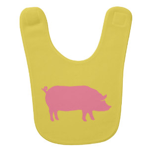 307x307 Pink Pig Baby Bibs Pink Pig Baby Bib Designs