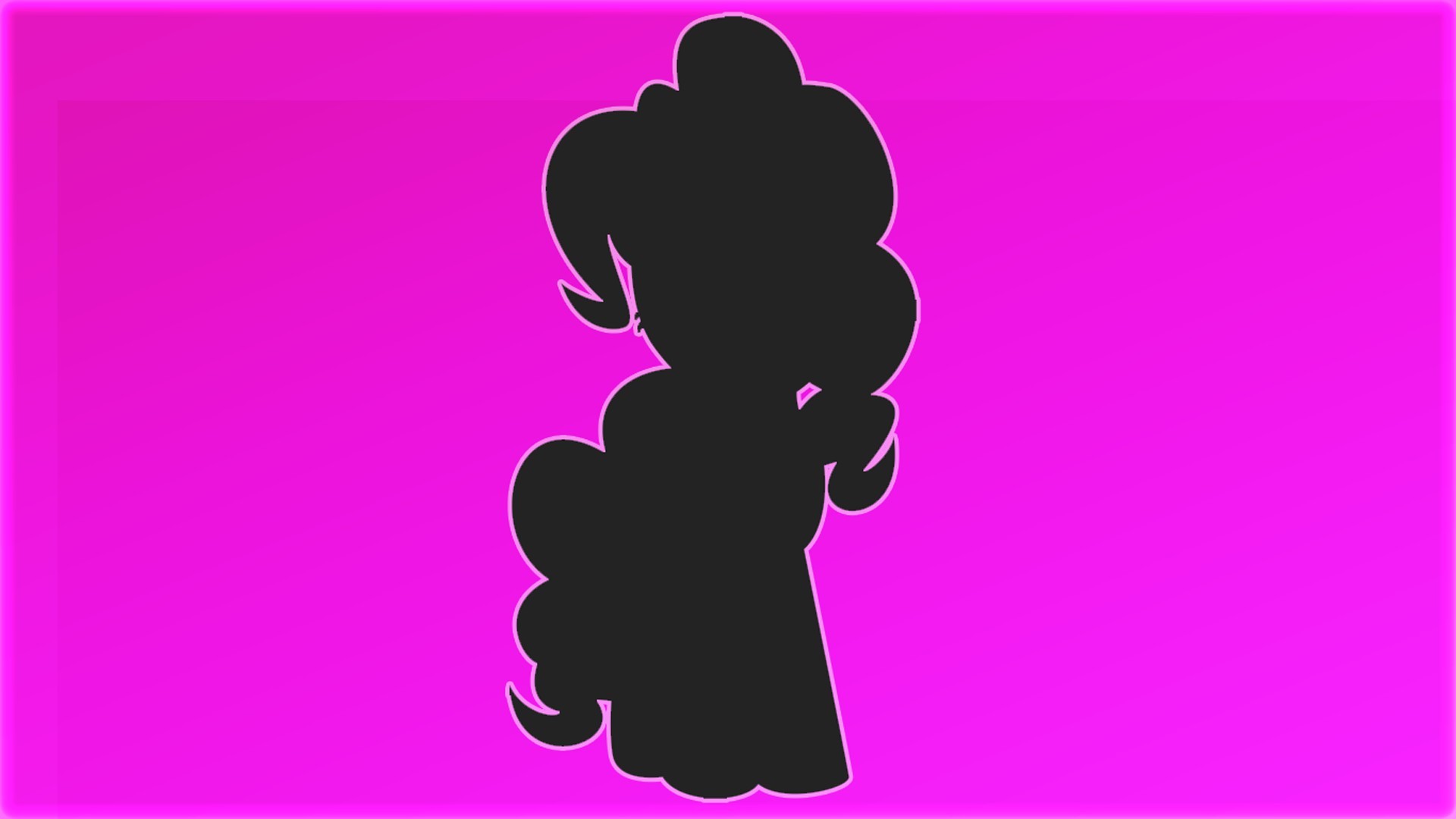 1920x1080 My Little Pony Pinkie Pie Pink Silhouettes Wallpaper