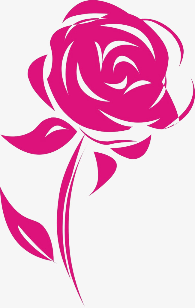 650x1023 Pink Roses Silhouette, Pink, Plant, Sketch Png Image And Clipart