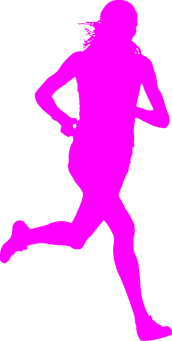 558x1104 Pink Runner Silhouette 3 Ways A.c.