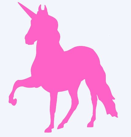 Pink Unicorn Silhouette At Getdrawings 