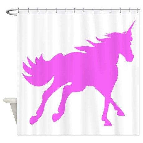 460x460 Unicorn Silhouette Shower Curtains