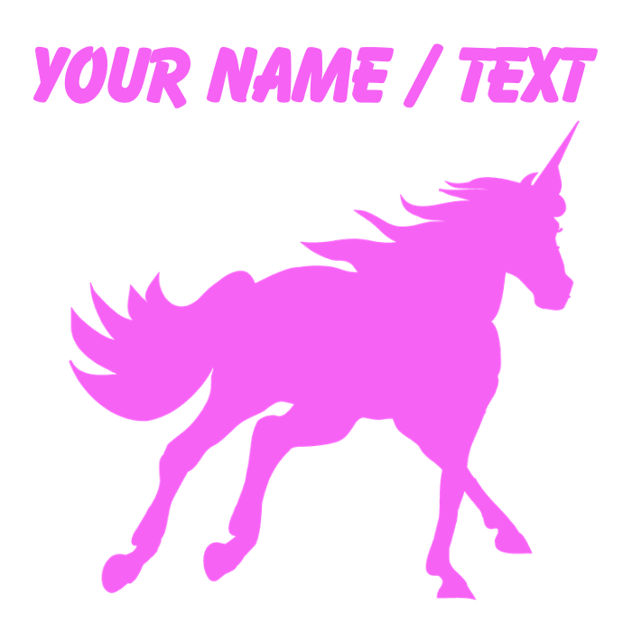 700x700 Custom Pink Unicorn Silhouette Sports Water Bottle By Unicorngifts