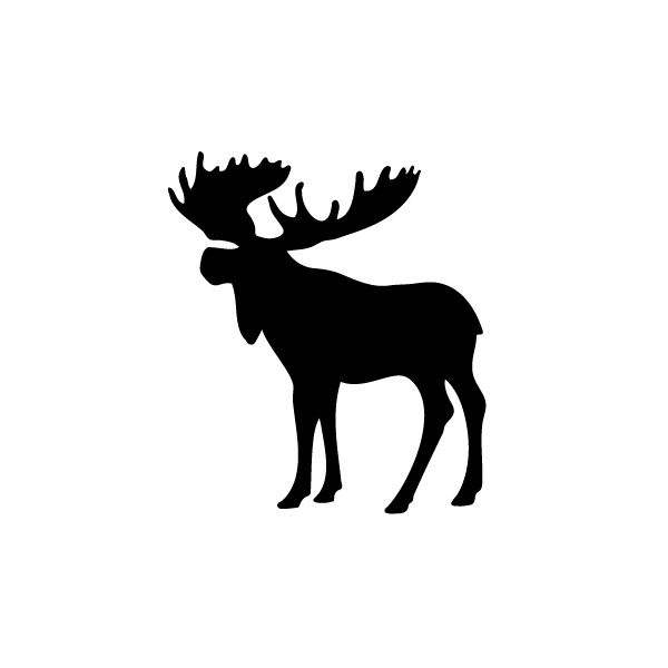 600x600 Moose Silhouette Clip Art
