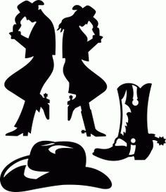 236x274 Cowboy Silhouette Cowboys, Silhouettes And Characters