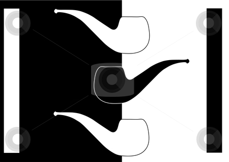 450x318 Pipe Silhouette Stock Vector