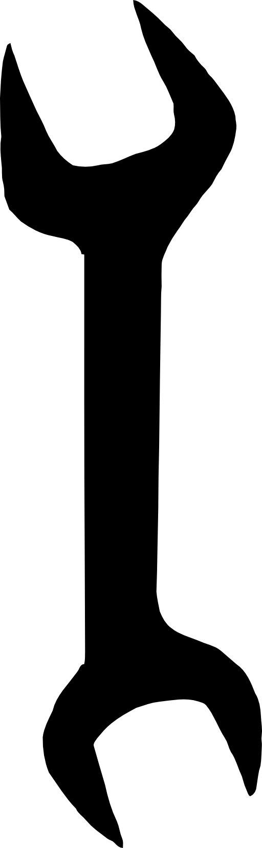 512x1657 Crossed Pipe Wrench Clipart