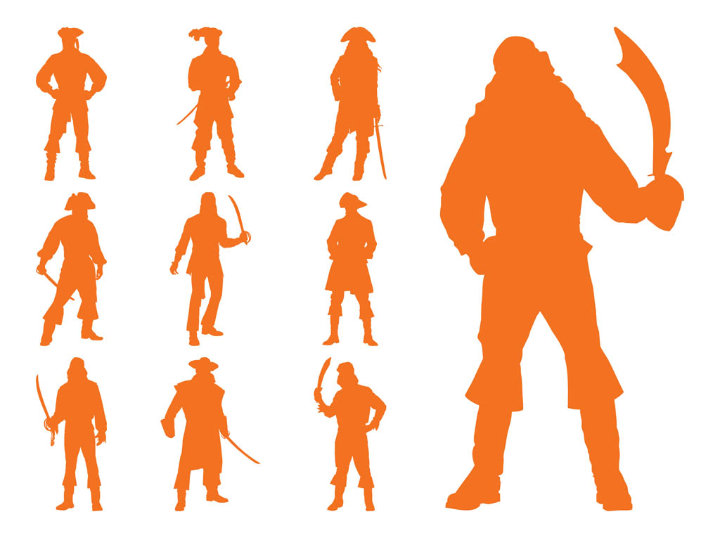 1024x765 Pirate Ship Silhouette Clip Art
