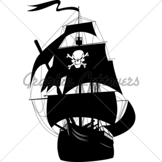 325x325 Cute Pirate Ship Cartoon Gl Stock Images