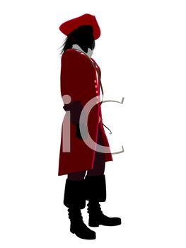 263x350 Royalty Free Clipart Image Silhouette Of A Man Wearing A Pirate