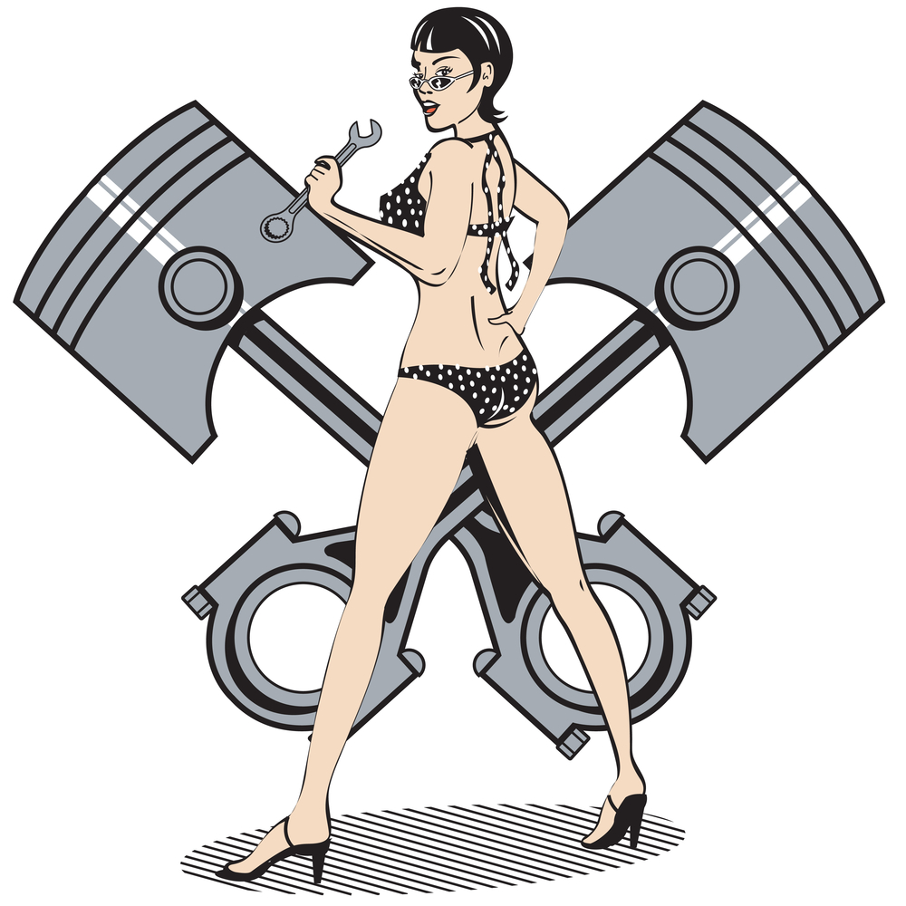 1000x1000 Piston With Wrench Clipart