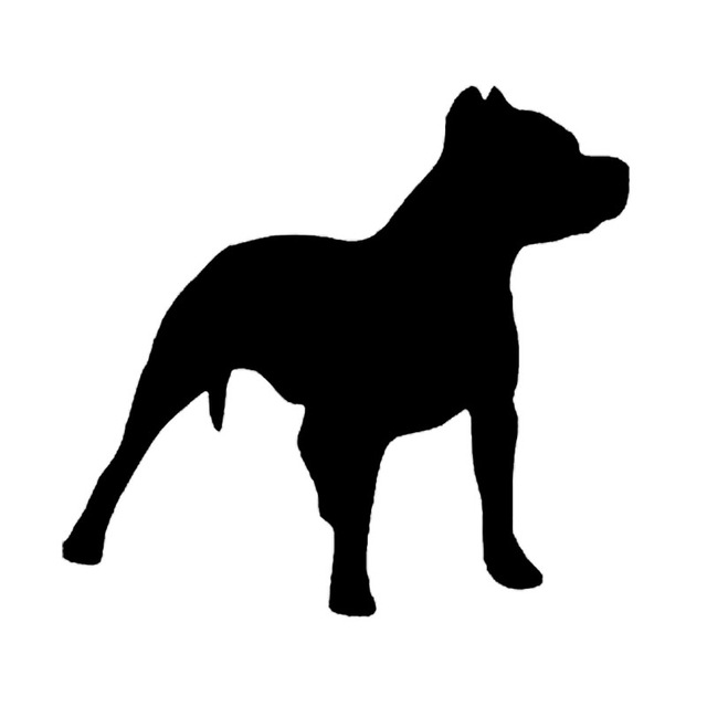 Pitbull Dog Silhouette