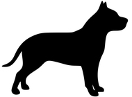 190x140 I Love My Amstaff Vinyl Decal Sticker 5 X 5 Dog Pitbull American