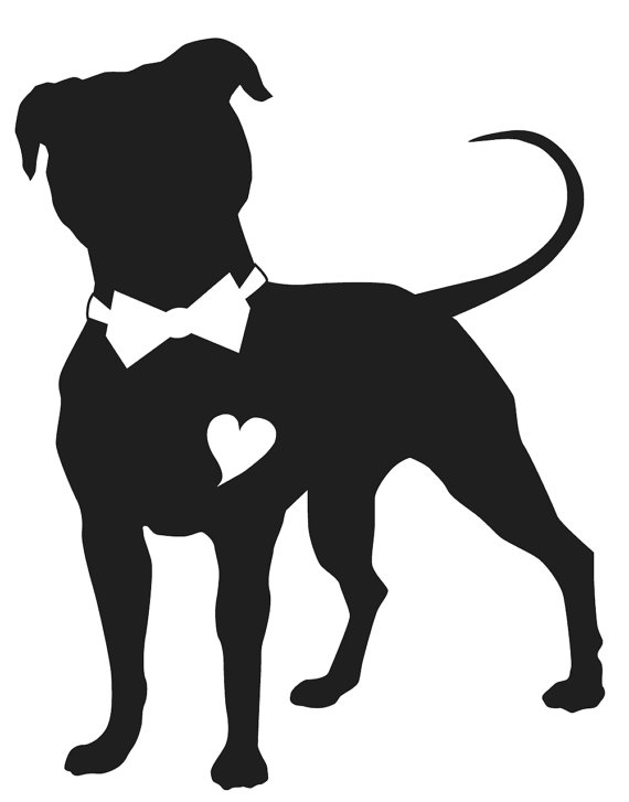 570x727 Pitbull With A Bow Tie Random Cricut, Stenciling