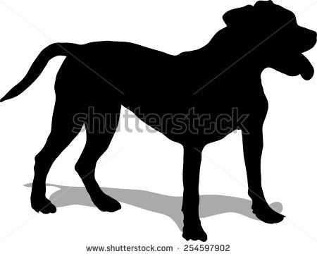 450x363 Pitbull Silhouette