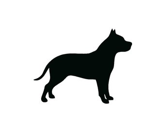 340x270 Pit Bull Silhouette Etsy