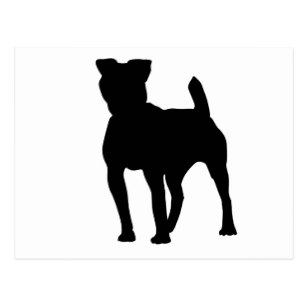 307x307 Pitbull Silhouette Cards