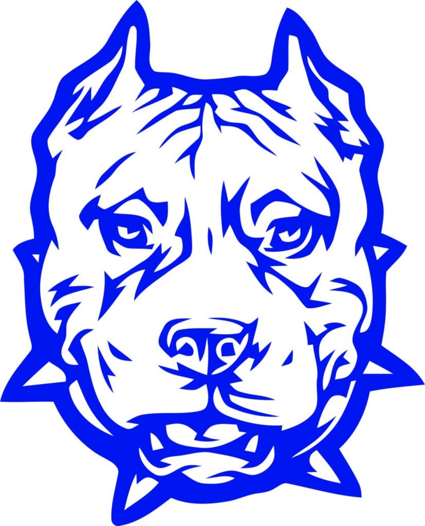 827x1024 Tribal Pit Bull Dog Vinyl Die Cut Decal