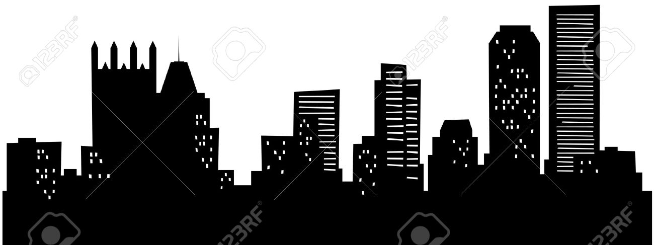 1300x487 Pittsburgh Skyline Outline