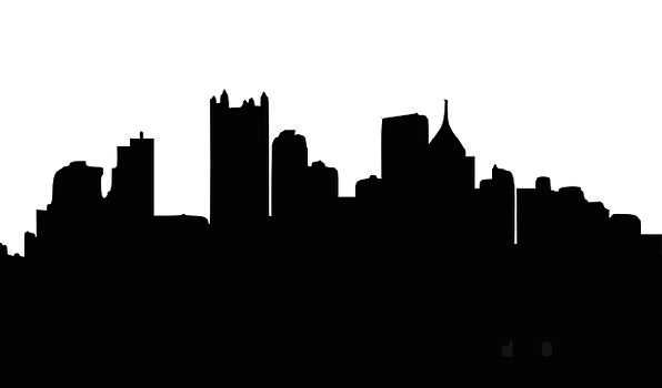 Pittsburgh City Skyline Silhouette at GetDrawings | Free download