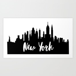 264x264 City Silhouette Art Prints Society6