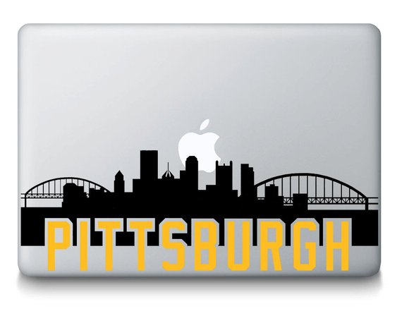 570x448 Pittsburgh Skyline City Silhouette With Pirates Lettering