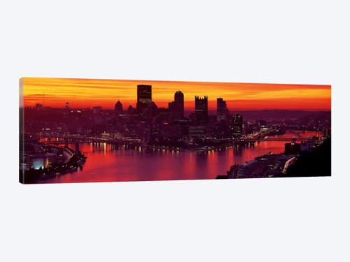 500x375 Silhouette Of Buildings