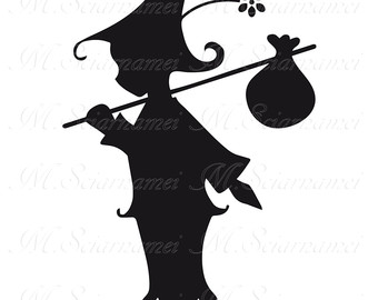 340x270 Fairy Silhouette Instant Download Poster Wall