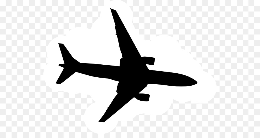 900x480 Airplane Silhouette Clip Art