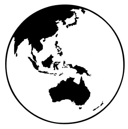 422x425 Earth, Globe, Oceania, Clipart Cricut Clip Art