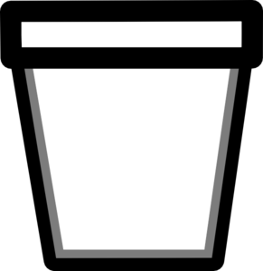 291x299 Black Pot Clipart