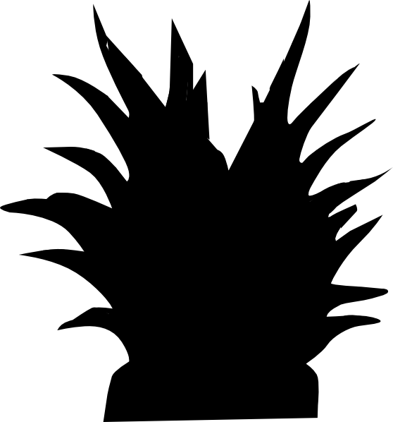 558x598 Plant Silhouette Clip Art