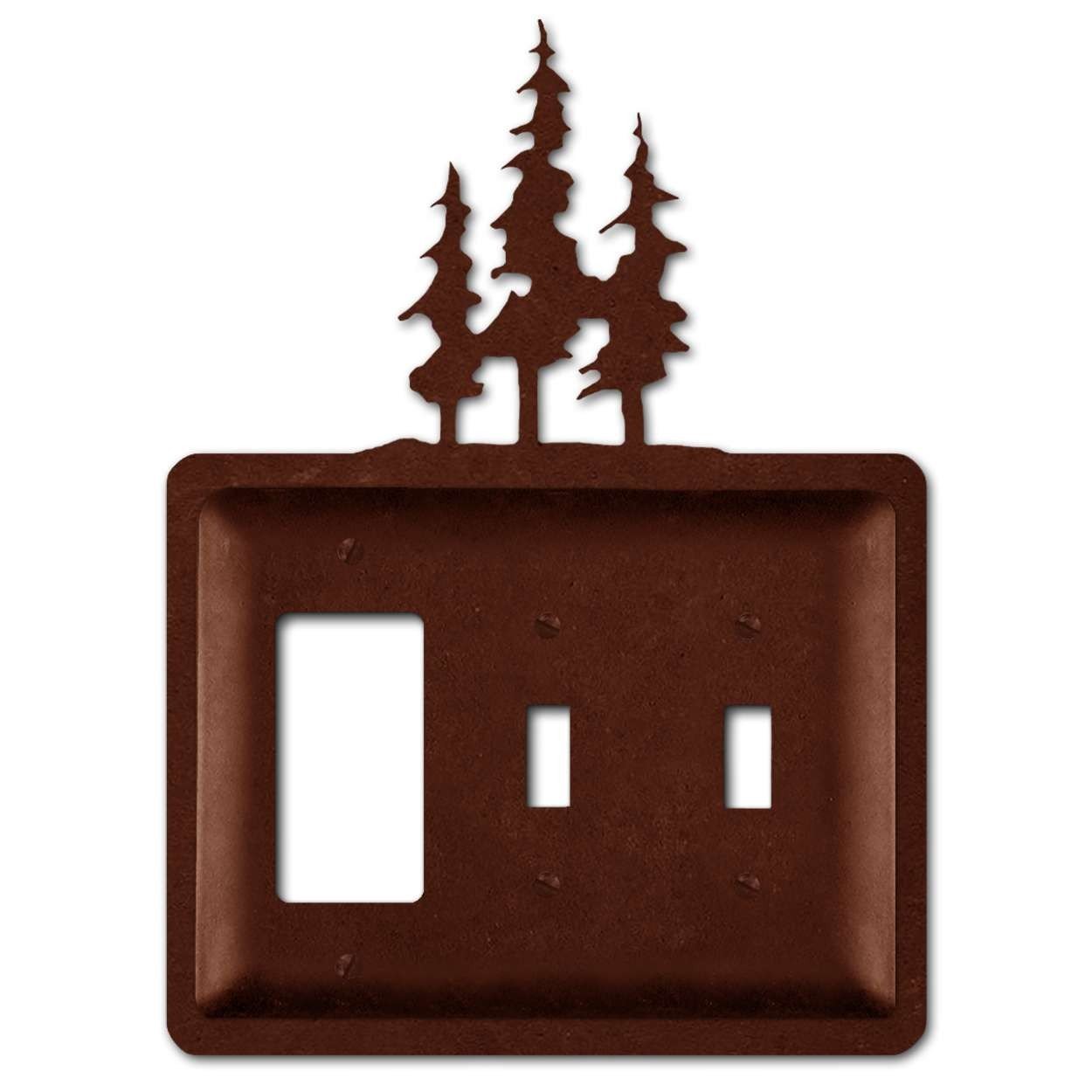 1250x1250 Silhouette Gfi And 2 Toggle Metal Switch Plate