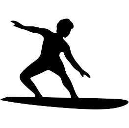 263x262 Surfer Silhouette Free Svg Silhouette Silhouette