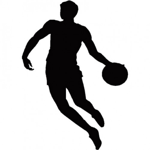 500x500 Basketball Player Silhouette