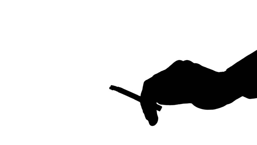 852x480 Male Hand Holding Pliers Isolated Black Silhouette Of A Male Hand