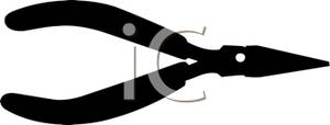 300x114 Silhouette Of Needle Nose Pliers