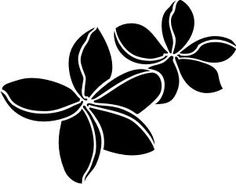 236x184 Plumeria Flower With Swirls And Dots Sticker Stuff For My Car